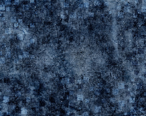 Dark Blue Textured Grunge Abstract Background Illustration