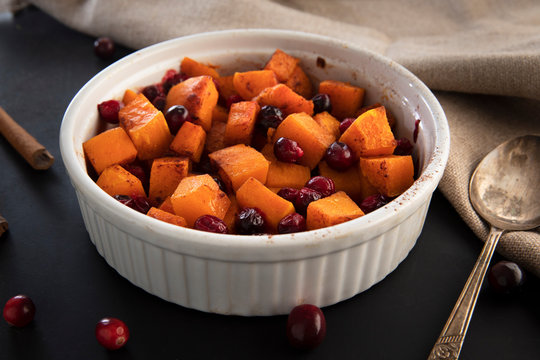 Butternut Squash with Cranberries