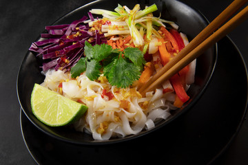 Lime Chili Noodle Salad Close Up