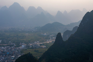 Karst Mountains in Guilin South China