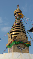 Nepal, Kathmandu. Swayam bhunath temple
