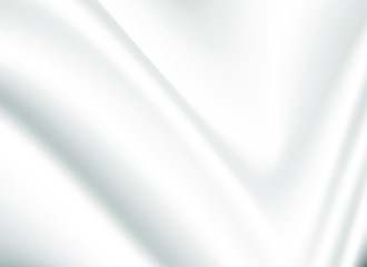 Abstract White Satin Silky Cloth,Fabric Textile Drape with Crease Wavy Folds.with soft waves,waving in the wind.Texture of crumpled paper.