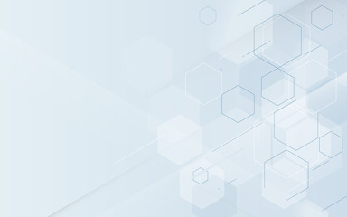 Fototapeta premium Abstract geometric technology digital hi tech concept background. Space for your text