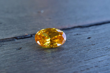  Yellow gem  Beautiful on the wooden floor