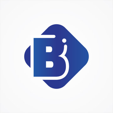 recommend clip art: Vector square symbol letter B design minimalist