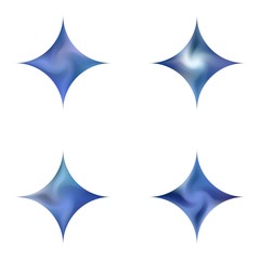 Obraz premium Collection of diamond-shaped smooth backgrounds.