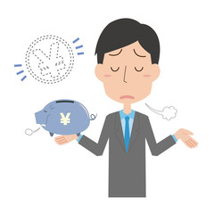 	お金　散財　貯まらない　貯金　貯金箱　貧しい　貧乏