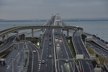 日本の高速道路の景色