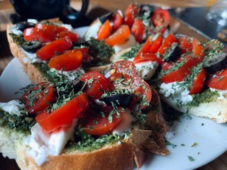 salad with tomatoes and cucumbers