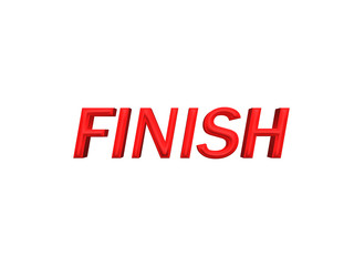 Finish text