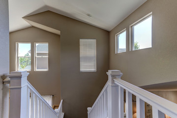 Clerestory windows in contemporary home