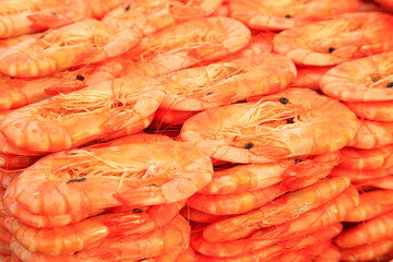Dried shrimp prawn in traditional Chinese cuisine