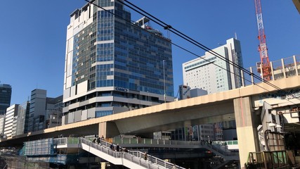 Fototapeta na wymiar 東京渋谷の工事現場