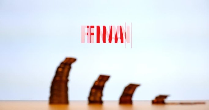  Financial Crisis red text written on a screen in the back.