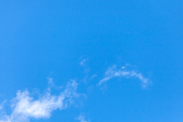 Cloud in the blue sky. Background.