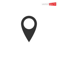 Pin Location Icon Design Vector