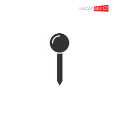Pin Location Icon Design Vector