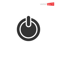 Power Button Icon Design Vector