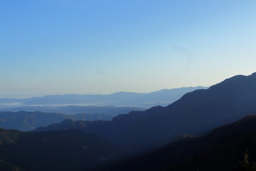 日本・秩父　山頂の風景