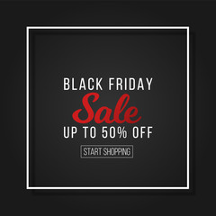 black friday sale vector banner special promo