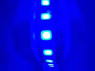 Blue LED Light Strip bokeh