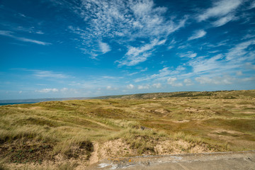 The dunes of Biville sur mer, Normandy, France