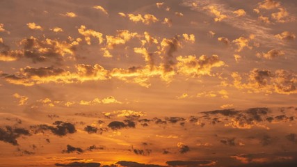 Dramatic dusk sky time lapse.