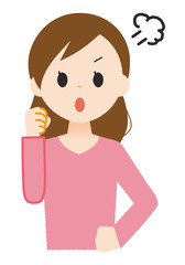 女性　怒り