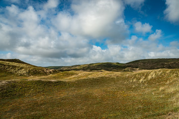 The dunes of Biville sur mer, Normandy, France
