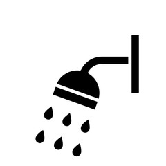 Shower Icon Vector Simple Design
