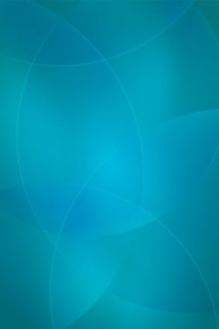 Abstract background of turquoise circles or balls similar to flickering lights in defocus. The composition gradient shapes