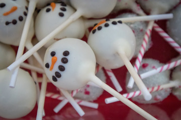 Snowman Cake Pops