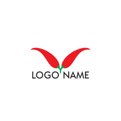 Simple Logo Design with Chili Icon