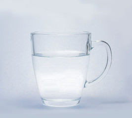 glass of water isolated on white