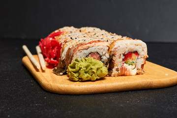 Set of Japaneese rolls