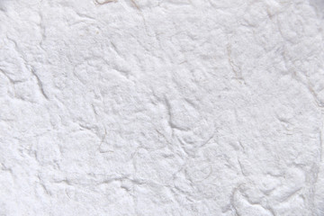 Obraz premium Paper white surface or mulberry paper abstract top view isolated on light wrinkle crumpled blank grey background