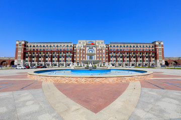 Campus Scenery of Tangshan Polytechnic College, Tangshan City, Hebei Province, China