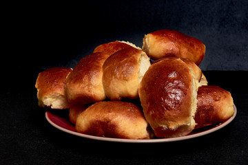 hot cross buns on a plate