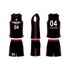 Basketball jersey set template collection.