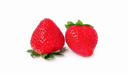 Strawberry isolated on white background.