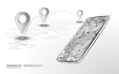 3D map point location business symbol. Realistic icon polygonal delivery worldwide planet. Shipping online shopping direction city address position pin vector illustration