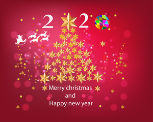 merry Christmas and Happy new year  background