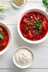  Beetroot soup, borscht