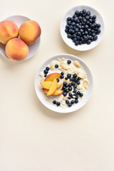 Oats porridge in bowl