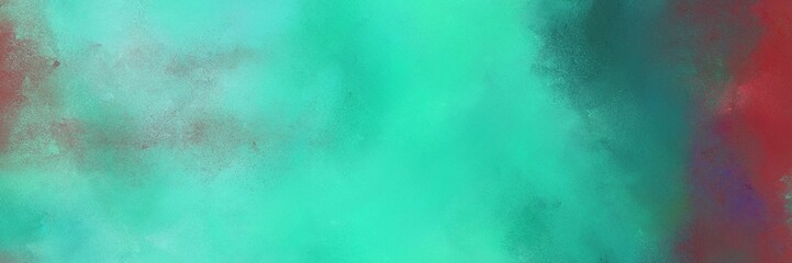 header abstract painting background graphic with medium turquoise, old mauve and teal blue colors and space for text or image. can be used as header or banner