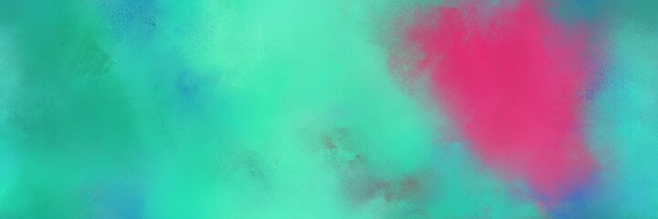 background texture. medium turquoise, mulberry  and light slate gray colored vintage abstract painted background with space for text or image. can be used as header or banner