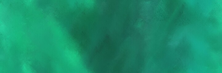 header vintage abstract painted background with sea green and medium sea green colors and space for text or image. can be used as header or banner