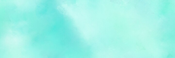 background texture. vintage abstract painted background with pale turquoise, aqua marine and light cyan colors and space for text or image. can be used as header or banner