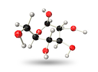 Obraz premium Simple molecular formula