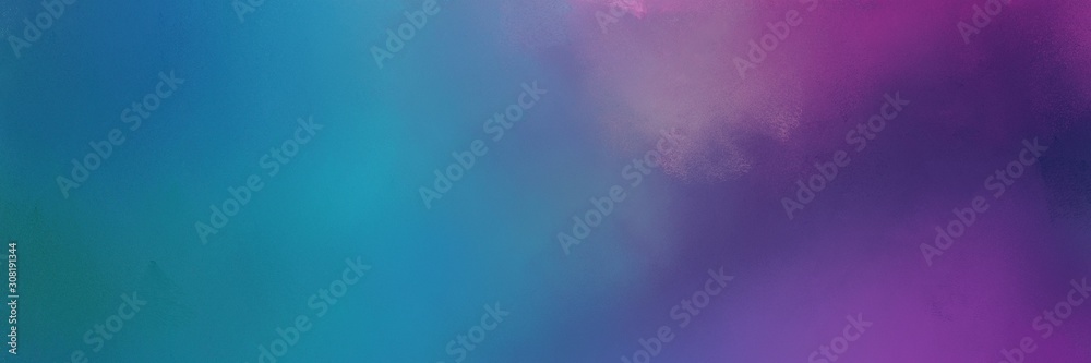 Poster abstract painting background texture with teal blue, dark slate blue and antique fuchsia colors and 